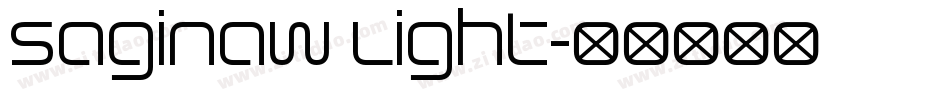 Saginaw Light字体转换